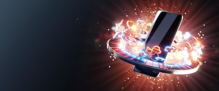 Pengguna membaca ketentuan referal di ponsel